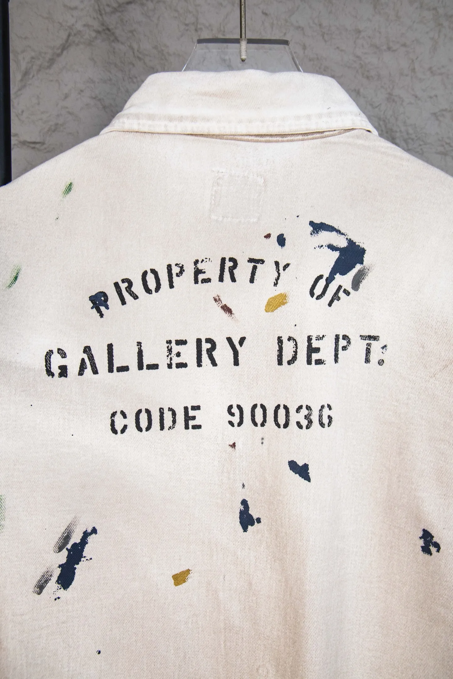 Style number: M222 P300 Gallery Dept EP Jacket Hand-painted graffiti jacket American high street zipper jacket Size: S-XL